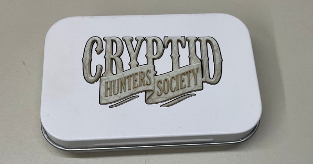 Cryptid Hunters Society Empty Tin Box