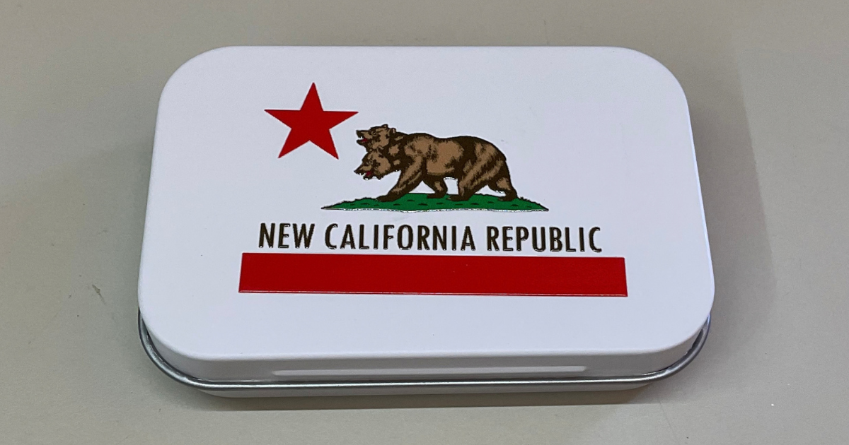 New California Republic Empty Tin Box