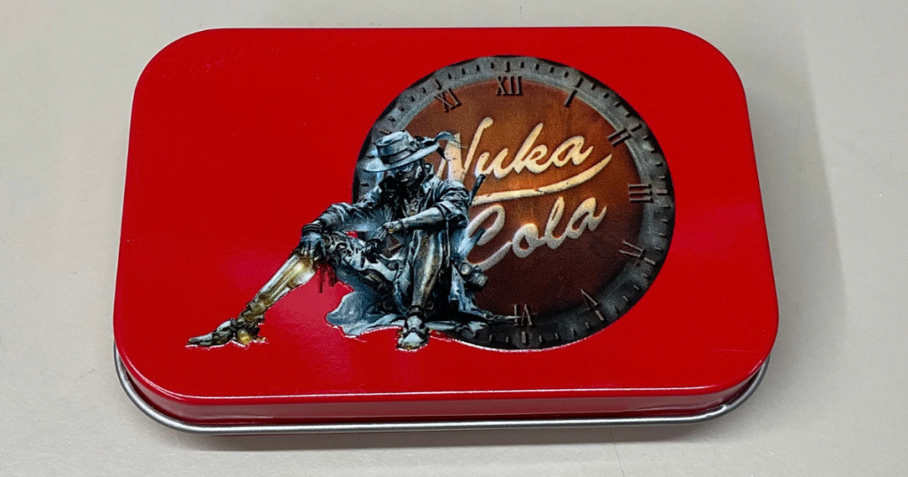 Nuka Cola Clock and Synth Empty Tin Box