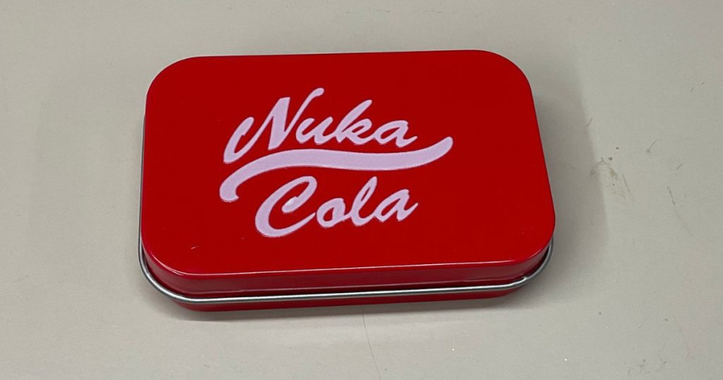 Original Nuka Cola Logo Empty Tin Box
