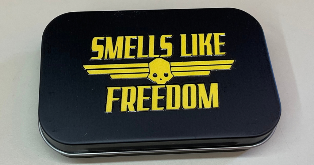 Smells Like Freedom Helldivers Empty Tin Box